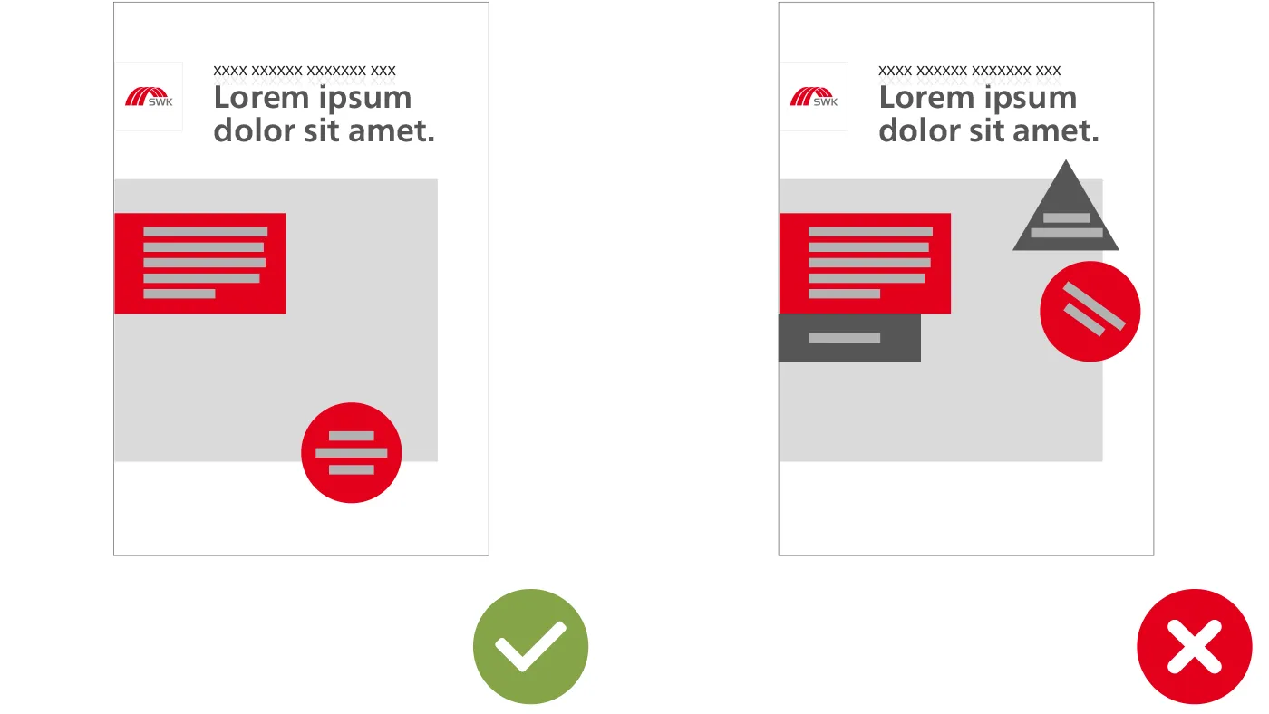SWK Marke Gestaltungselemente Do's & Dont's