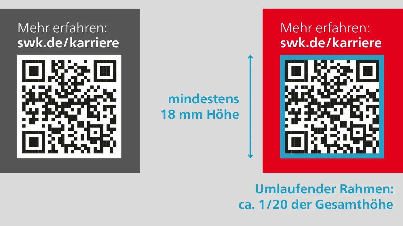 SWK Marke Gestaltungselemente QR Codes