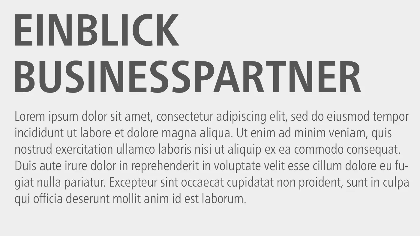 SWK Marke Schriftart Frutiger Neue LT Pro Condensed Light & Bold