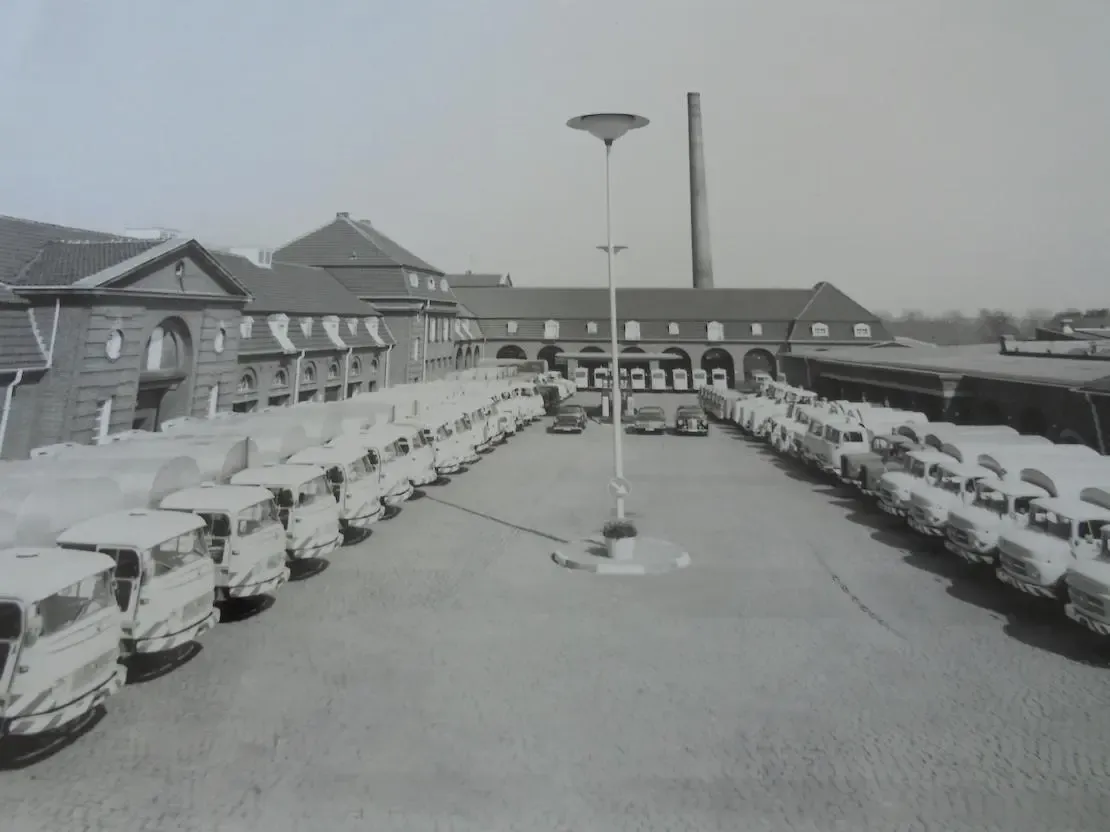 Historische Aufnahme vom GSAK Betriebshof in Krefeld