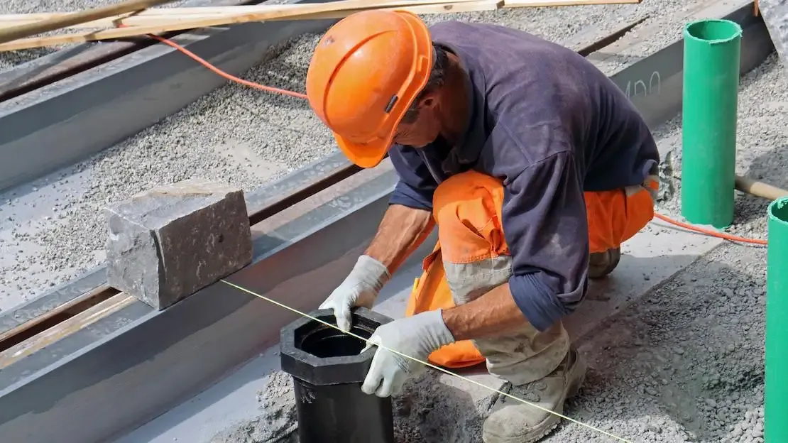 Mitarbeiter der IDN auf einer Baustelle