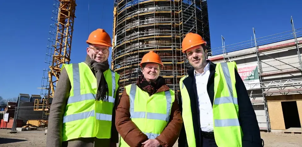 Baustelle Wärmespeicher in Krefeld